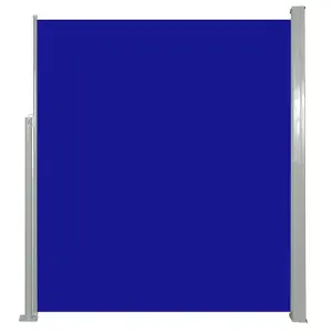 Berkfield Retractable Side Awning 160 x 500 cm Blue