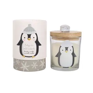 Something Different Frosty Vanilla Penguin Candle White (One Size)