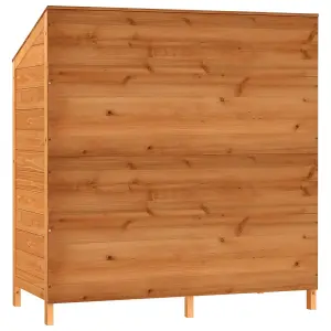 Berkfield Garden Shed Brown 102x52x112 cm Solid Wood Fir