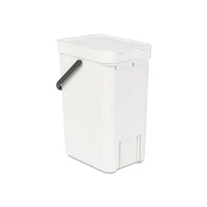 Brabantia Sort and Go 12 Litre Waste Bin Light Grey