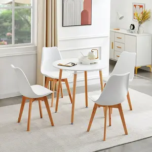 4 - Person Dining Set White / White