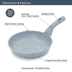 Blackmoor 20cm Grey Non-Stick Frying Pan