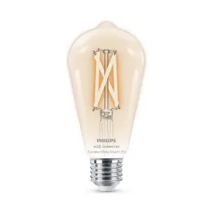 Philips WiZ E27 60W LED Cool white & warm white ST64 Dimmable Light bulb