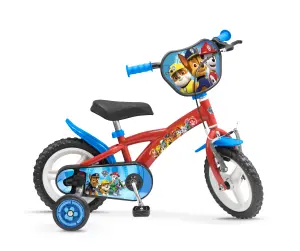 Toimsa Paw Patrol 12" Childrens Bicycle Red Fixed Rear Wheel