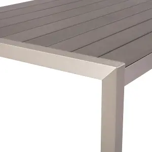 Garden Table Synthetic Material Grey VERNIO