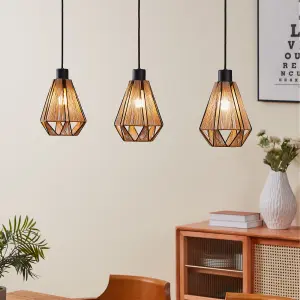 EGLO 3 Set Pendant E27 Black ADWICKLE (21)