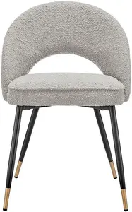 DUSK Lola Set Of 2 Dining Chairs - Bouclé - Taupe