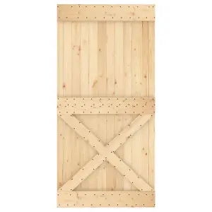 Berkfield Door NARVIK 100x210 cm Solid Wood Pine