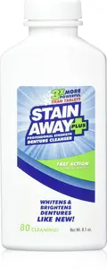 Stain Away Plus Denture Cleanser 8.1 Oz Bottle (Pack Of 2)