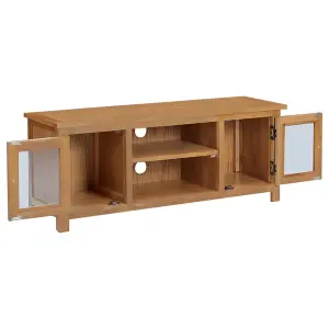 Berkfield TV Cabinet 110x35x44 cm Solid Oak Wood