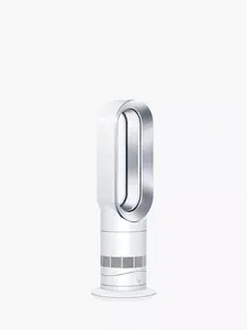 Dyson AM09 Hot + Cool Fan Heater, White/Silver