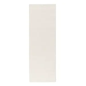 Origins Washable Faux Fur Ivory Rug 67CM x 200CM