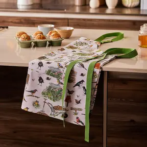 Garden Birds Animal Print 100% Cotton Apron