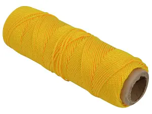 Marshalltown M621 Durable Masons Line 250 Feet - Yellow Twisted Nylon