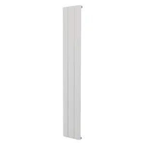 Agadon Paris Aluminium Designer Radiator 1800 x 280 mm White - 2171 BTU - 10 Years Guarantee