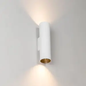 Luminosa Stan Up Down Wall Light White 2x GU10