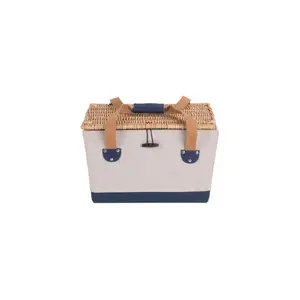 2 Person Nautical Theme Fitted Picnic Hamper