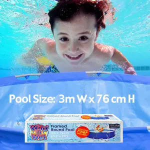 Medium Round Pool & Pump 3m - Wild 'n Wet - Framed Pool