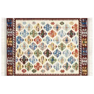 Wool Kilim Area Rug 160 x 230 cm Multicolour AKNALICH