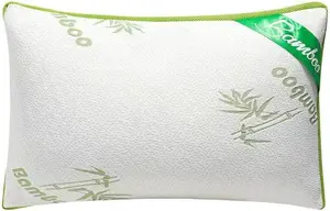 GC GAVENO CAVAILIA Luxury Bamboo Airflow Pillow, Soft Memory Foam Pillow Extra Filled Head Neck Back Support Pillow, 70x45 Cm