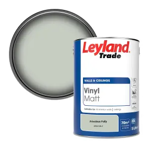 Leyland Trade Vinyl Matt Walls & Ceilings Emulsion Paint Frivolous Folly (PPG1128-2) 5L