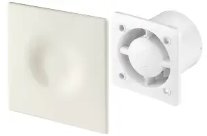 Awenta 125mm Humidity Sensor ORION Extractor Fan Ecru ABS Front Panel Wall Ceiling Ventilation