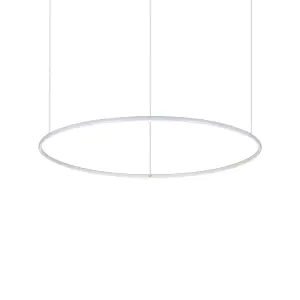 Luminosa Hulahoop LED Decorative Round Integrated Pendant Light White, 3000K