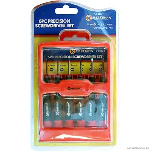 6Pc Precision Screwdriver Set Watch Mobile Case Slot Phillips Driver Screw Bits