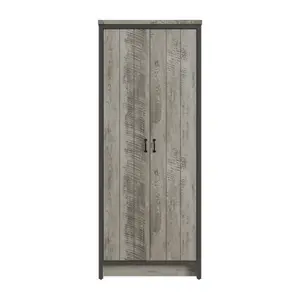 GFW Boston 2 Door Wardrobe Grey