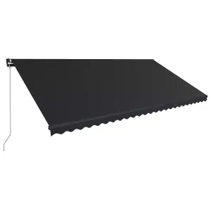 Berkfield Manual Retractable Awning 600x300 cm Anthracite