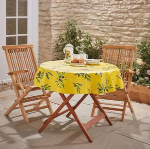 Outdoor PVC Tablecloth - Home or Garden Dining Table Cover, Spill & Scratch Protection - Rectangle 137 x 183cm, Provencal Olive