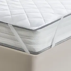 Luxury Mattress Topper Soft Touch Protector Pinsonic Bed Cover, Double