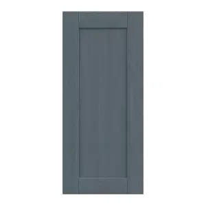 Alpinia Matt dusk blue wood effect Shaker Tall wall Cabinet door (W)400mm (H)895mm (T)18mm