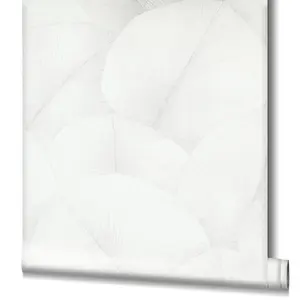 Galerie The New Design Book White Textured Palm Leaf Wallpaper