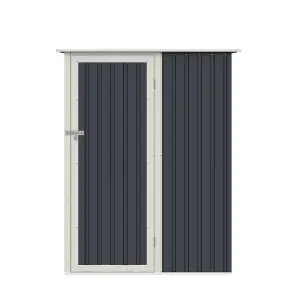 BillyOh Knighton Pent Metal Shed - 5x3 Grey