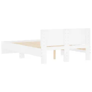 Berkfield Bed Frame without Mattress White 120x190 cm Small Double