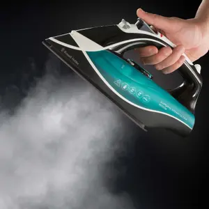 Russell Hobbs Supreme Steam Traditional Iron 23260, 2600 W - Teal/Black