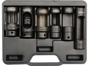 YATO YT-0622, Diesel Injection Socket Set 6pcs, 1/2" Drive, CrV steel