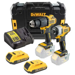 Dewalt DCK2062D2 18v Brushless DCD709 Combi Drill DCF809 Impact Driver 2 x 2.0ah