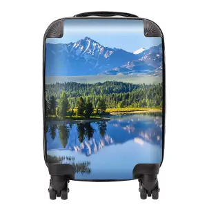 Summer Mountain Lake Suitcase - Mini Cabin