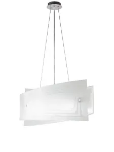 Luminosa CONCEPT 4 Light Pendant Ceiling Light White 60x20x30cm