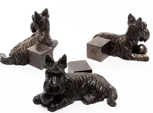 Scottish Terrier Plant Pot Feet - Set of 3 - L9 x W11.5 x H7.5 cm