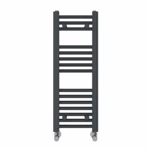 Right Radiators 800x300 mm Straight Heated Towel Rail Radiator Bathroom Ladder Warmer Anthracite