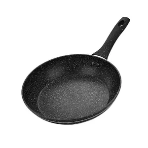 Royalford 24Cm Smart Fry Pan with Durable Granite Coating, Forged Aluminium Non-Stick Frying Pan Induction Hob Egg Omelet Pan