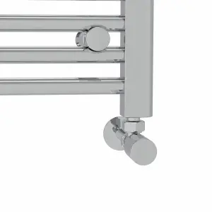 Rinse Modern Bathroom Heated Towel Rail Ladder Radiator 1000x500mm Straight for Bathroom Kitchen Chrome