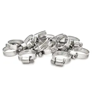 Pisces 20 Pack 16-25mm Stainless Steel Clips for 20mm hose