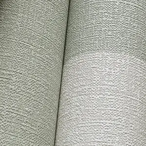 Grandeco Boutique Pure & Protect Stratus Stripe Linen Textured Antibacterial Wallpaper, Sage Green