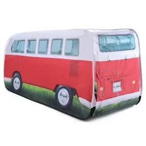 Volkswagen Red Camper van Pop up 3-man Tent