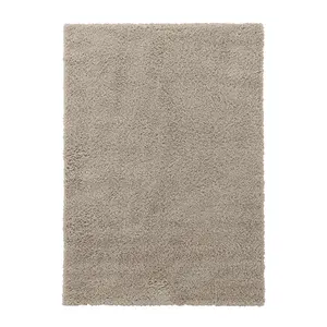 Natural Luxury Shaggy Medium Rug, (L)160cm x (W)120cm