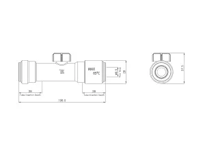 Flomasta Push-fit Double Check valve, (Dia)15mm